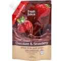 Крем-гель для душа "Chocolate & Strawberry" Дой-пак "Fresh Juice", 200 мл косметика Эльфа