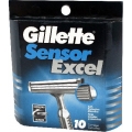 Сменные кассеты Gillette Sensor Excel для мужчин 10 шт в упаковке