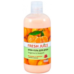 Крем-гель для душа "Tangerine & Awapuhi" "Fresh Juice", 500 мл (33% увлажняющего молочка)