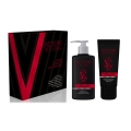 Подарочный набор №1064 Q.P. Victory Red Label woodspicy fragrance (шампунь 320 м+бальзам п/бритья )