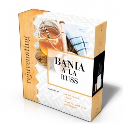 Подарочный набор для душа "BANYA a La RUS 6" пивной с хмелем "Объем и рост" (Шампунь+Бальзам для волос)
