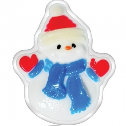 Новогоднее подарочное глицериновое фигурное мыло 10M Снеговик 80 гр (арт.A42907)