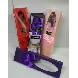 Подарочный набор для женщин на 8 Марта розы с мыльными лепестками с ароматом в подарочной коробке (арт.052)