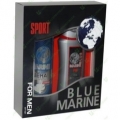 Подарочный набор для мужчин Blue marine sport КРАСНЫЙ (шампунь 250мл + гель для душа 250мл) НЕТ В НАЛИЧИИ