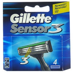 Кассеты Gillette SENSOR 3 4шт. Procter&Gamble