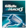 Кассеты Gillette MACH 3, 4шт. Procter&Gamble